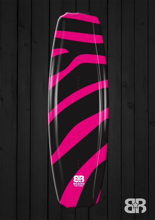 pink zebra kiteboard wakeboard wrap